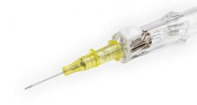 BD Insyte Autoguard 381912 Shielded IV Catheter with Wings Yellow 24g x 19mm [Pack of 50] 