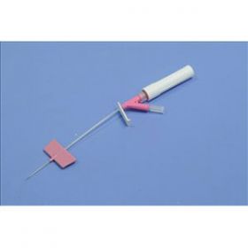 BD Saf-T-Intima IV Cathether Safety System Pink 20G X 1'' With Y Adapter [Pack of 25]