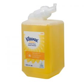 6385 Kleenex Botanics Energy Luxury Foam Hand Cleanser Refill Cassettes Yellow 1 Litre [Pack of 6]