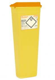 Sharpsafe 25 litre xl - Orange lid, Protected access 