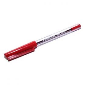 Fine Ballpoint Pen, Red, Pack of 50