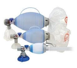Oval Silicone resuscitator, Adult, with o2 reservoir, transparent silicone face mask size 5 [Pack of 1]