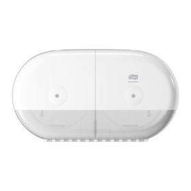 Tork Smartone Mini Twin Toilet Roll Dispenser White [Pack of 1]