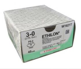 Ethicon Ethilon Suture black 1/2 Circle Taper Point Needle 100cm 4985G [Pack of 12]