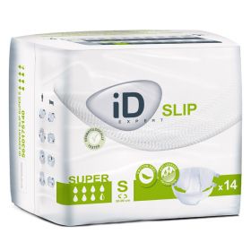 iD Expert Slip All-In-One Pads, Super Waist (50cm - 90cm; Pack of 14)