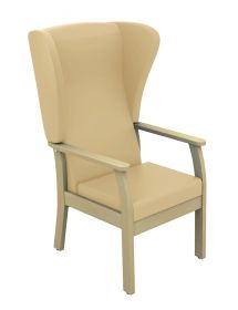 ﻿﻿﻿﻿Atlas Patient High-Back Arm Chair with Wings - (Anti-bacterial Vinyl) [Pack of 1]
