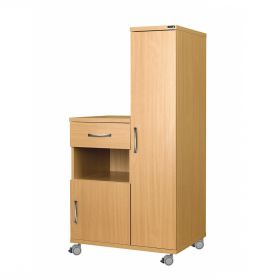 Right Hand Bedside Cabinet ﻿Combination Unit, ﻿Manufactured from ﻿Laminate Faced MDF Material [Pack of 1]