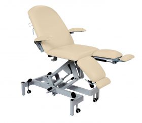 Fusion Podiatry Chair, Hydraulic Height Adjustment, Gas Assisted Head and Split Adjustable Length ﻿and Foot Sections [Pack of 1]