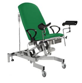 Sunflower Fusion GYNAE Electric Couch WIth Gas Assisted Back, Powered Tilting Seat, Arm & Leg Supports Sun-FGYNE2/LEG1/Green [Pack of 1]