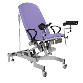 Sunflower Fusion GYNAE Electric Couch WIth Gas Assisted Back, Powered Tilting Seat, Arm Supports & Leg Stirrups Sun-FGYNE2/SUP1/Lilac [Pack of 1]