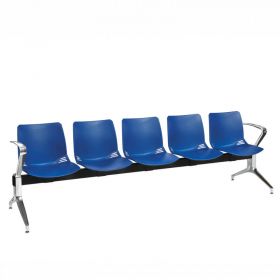 ﻿﻿﻿Neptune Visitor 5 Seat Module - 5 Blue Moulded Seats [Pack of 1]