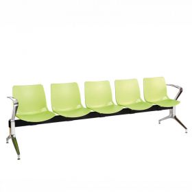 ﻿﻿﻿Neptune Visitor 5 Seat Module - 5 Green Moulded Seats [Pack of 1]