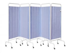 Five Section Screen/Disposable Curtain - Summer Blue [Pack of 1]