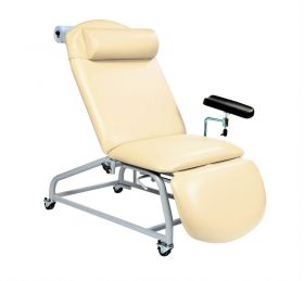 Fixed Height Reclining Phlebotomy Chair with 4 Locking castors [Pack of 1]