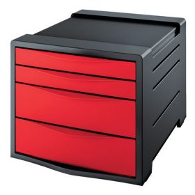 REXEL CHOICES RED DRAWER CABINET