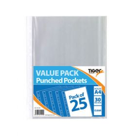 A4 PUNCHED POCKETS PK25 301599