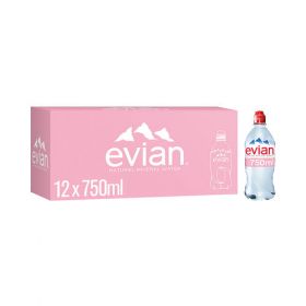 EVIAN MINERAL WATER 75CL PK12