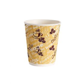 RIPPLE RED BEAN 8OZ PAPER CUP