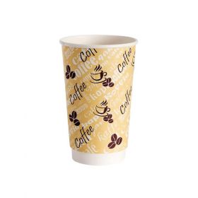 DOUBLE WALL 12OZ RED BEAN PAPER CUP