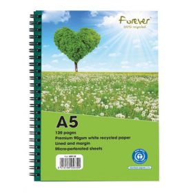 FOREVER NOTEBOOK A5 GREEN PK10