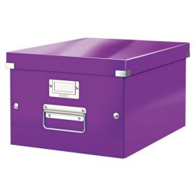 LEITZ WOW CLICK STORE BOX MED PURP