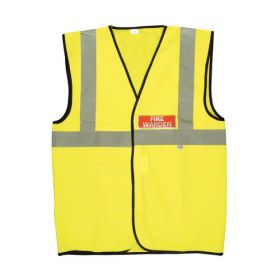 FIRE WARDEN VEST HIGH RES XL YELLOW
