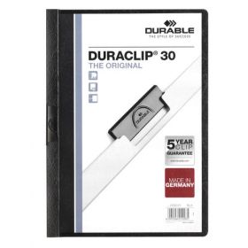DURABLE DURACLIP FILE 3MM A4 BLACK