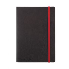 BLACK N RED SOFT COVER NOTEBOOK A5