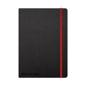 BLACK N RED HARD COVER NOTEBOOK A5