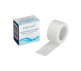 Fast Aid Microporous Tape 2.5cm x 10m X 12  [12 Rolls]