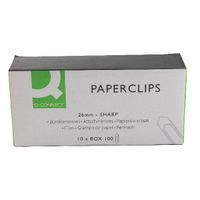 Q-CONNECT PAPERCLIP 26MM PK1000