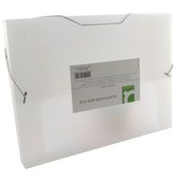 Q-CONNECT ELASTICATED BOX FILE CLEAR