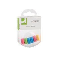 Q-CONNECT MAGNET 20MM ASSORTED PK6