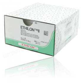 ETHICON ETHILON SUTURE BLACK 1X18" (45 cm) FS-2S 4-0 662SLH [Pack of 36]