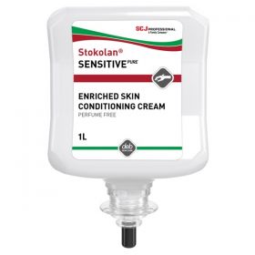 Stokolan Sensitive Pure Enriched Skin Conditioning Cream 1 Litre [Pack of 6]