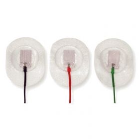 Ambu Neuroline 715 Surface Electrode, solid gel 28x20mm, 50cm coloured lead length, 1.5mm connector, [Pack of 12]