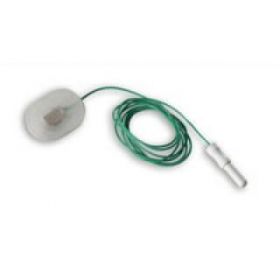 Ambu Neuroline 715 Surface Electrode, solid gel 28x20mm, 80cm coloured lead length, 1.5mm connector [Pack of 12]