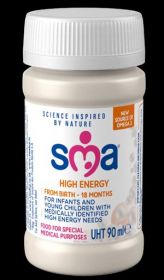 SMA - READY TO FEED INFANT MILK, HIGH ENERGY 90ML [PACK OF 32]