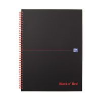 BLACK N RED A4+ MATT NOTEBOOK PK5