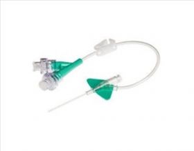 Cannula Green 18G x 45mm Dual Port with Needle-Free Connector and Instaflash for Radiology [Pack of 20]