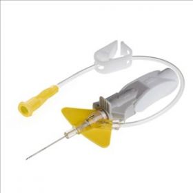 Cannula Yellow 24G x 19mm Single Port with Blood Control PUR [Pack of 80]