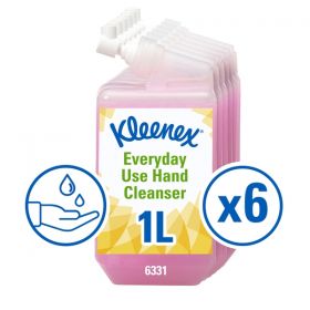 6331 Kleenex Everyday Use Hand Cleanser Refill Pink 1 Litre [Pack of 6]