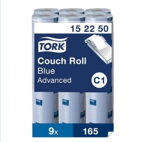 Tork Perforated Couch Roll Blue 54.45M [Pack of 9]