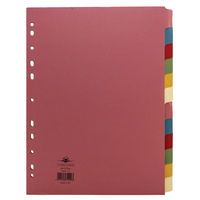 CONCORD SUBJECT DIVIDER A4 12 PART