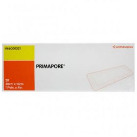 Primapore Sterile Non-Woven Adhesive Wound Dressing 30cm X 10cm [Pack of 20] 