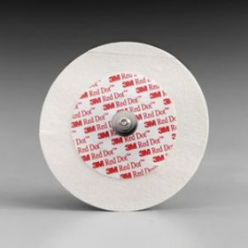 3M Red Dot ECG Solid Gel Electrode 60mm Diameter [Pack of 50] 