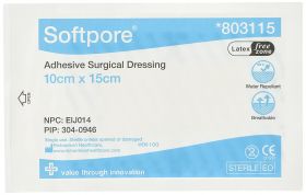 Softpore Adhesive Surgical Dressing 15 x 10cm [Pack of 50] 