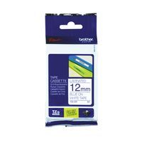 BROTHER TZ233 12MM BLUE/WHITE TAPE