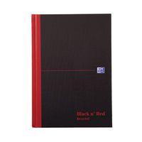 BLACK N RED A5 RCYLD NOTEBOOK PK5