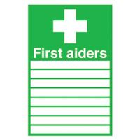 SIGNSLAB 300X200 FIRST AIDERS S/A